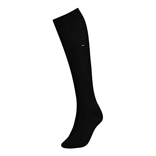 Tommy Hilfiger Damen Kneehigh Socken, Schwarz, 39/42 von Tommy Hilfiger