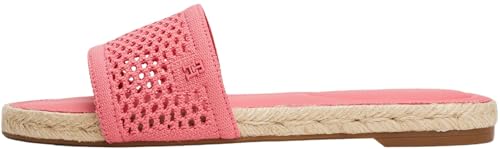 Tommy Hilfiger Damen Sandalen Knit Mesh Espadrille mit Mesh, Rot (Washed Cherry), 37 von Tommy Hilfiger