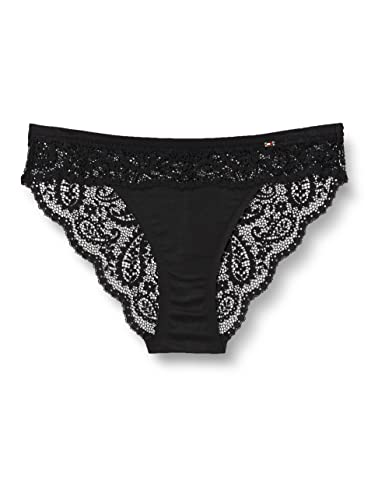 Tommy Hilfiger Damen Lace UW0UW03813 Bikini Hose, Schwarz (Black), S von Tommy Hilfiger