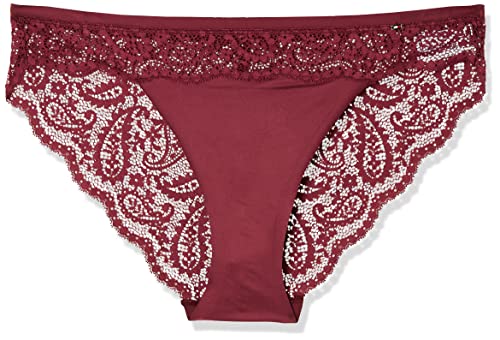 Tommy Hilfiger Damen Lace UW0UW03813 Bikini Hose, Lila (Classic Burgundy), S von Tommy Hilfiger