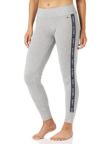 Tommy Hilfiger Damen Leggings Sport, Grau (Grey Heather), XS von Tommy Hilfiger