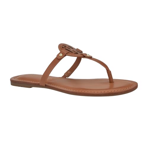 Tommy Hilfiger Damen Litzy Flache Sandalen, Mittelbraun 210, 37 EU von Tommy Hilfiger