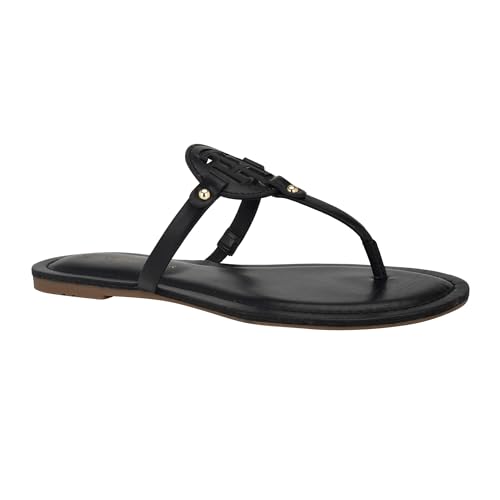 Tommy Hilfiger Damen Litzy Flache Sandalen, Schwarz 001, 40 EU von Tommy Hilfiger