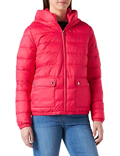 Tommy Hilfiger Damen Lw Gepolsterte Kapuzenjacke Thermojacke, Pink Splendor, Medium von Tommy Hilfiger