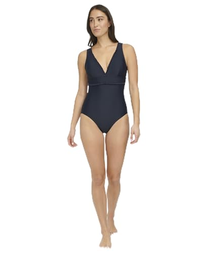 Tommy Hilfiger Damen Micro Ruffle Over The Shoulder Everyday Basic One Piece Badeanzug, Kapitän des Himmels (Sky Captain), 18 von Tommy Hilfiger