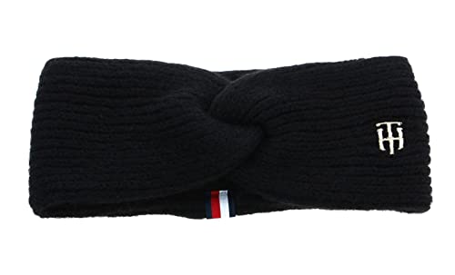 Tommy Hilfiger Damen Müheloses Haarband Beanie-Mütze, Black, Einheitsgröße von Tommy Hilfiger