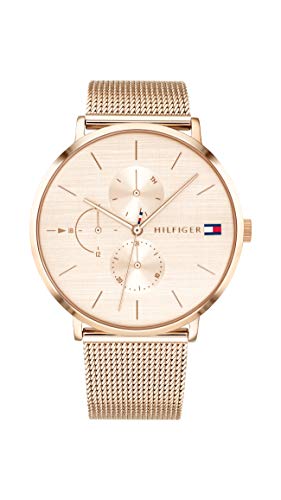 Tommy Hilfiger Multi Zifferblatt Quarz Uhr für Damen mit Roségoldfarbenes Edelstahl-Mesh-Gliederarmband - 1781944 Tommy Hilfiger Multi Zifferblatt Quarz Uhr für Damen mit Roségoldfarbenes Edelstahl-Mesh-Gliederarmband - 1781944 von Tommy Hilfiger
