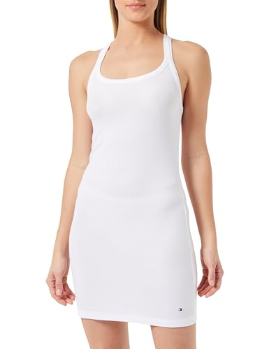 Tommy Hilfiger Damen Nachthemd Kurzarm, Weiß (White), M von Tommy Hilfiger