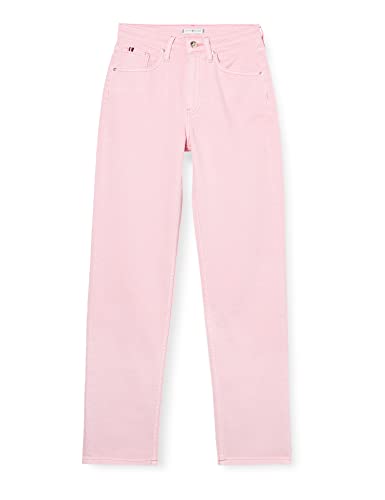 Tommy Hilfiger Damen New Classic Straight HW CW Jeans, Pastel Pink, 36W / 28L von Tommy Hilfiger