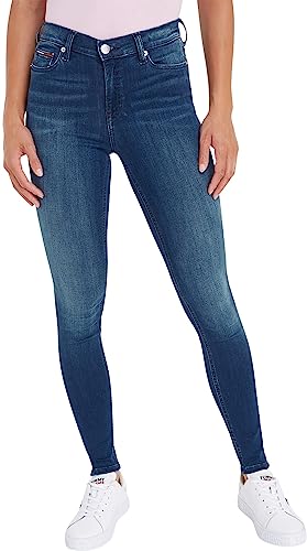 Tommy Jeans Damen Nora Mr Skny Nnmbs Jeans, New Niceville Mid Blue Stretch, W25 / L30 von Tommy Jeans