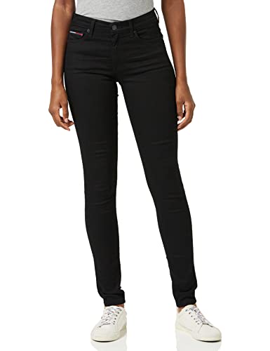 Tommy Jeans Damen Jeans Nora Mr Skny Stretch, Schwarz (Staten Black Stretch), 24W / 30L von Tommy Hilfiger