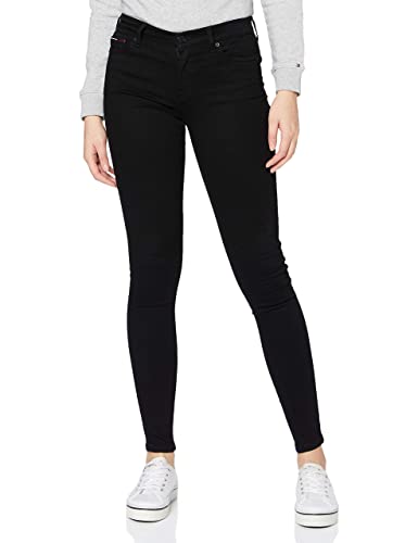 Tommy Jeans Damen Jeans Nora Mr Skny Stretch, Schwarz (Staten Black Stretch), 26W / 28L von Tommy Hilfiger