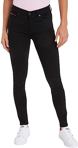 Tommy Jeans Damen Jeans Nora Mr Skny Stretch, Schwarz (Staten Black Stretch), 27W / 30L von Tommy Jeans