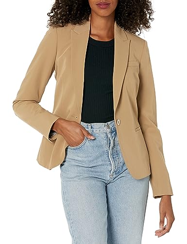 Tommy Hilfiger Damen One Button Blazer Business Jacke mit schmeichelnder Passform und Einknopf, Tigerauge, 38 Tommy Hilfiger Damen One Button Blazer Business Jacke mit schmeichelnder Passform und Einknopf, Tigerauge, 38 von Tommy Hilfiger