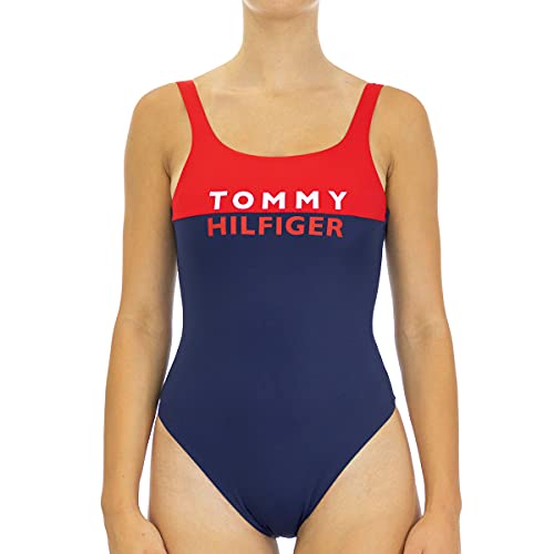 Tommy Hilfiger Damen One-Piece Bikinioberteil, Red Glare 105-670, S von Tommy Hilfiger