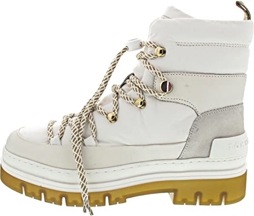 Tommy Hilfiger Laced Outdoor Boot Schnürstiefel Beige (40) von Tommy Hilfiger