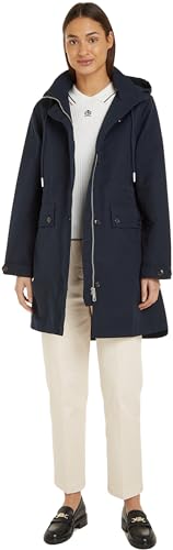 Tommy Hilfiger Damen Parka Essential Cotton Blend Winter, Blau (Desert Sky), 32 von Tommy Hilfiger