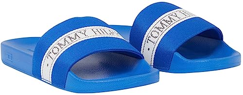 Tommy Hilfiger Damen Pool Slide FW0FW07556 Schlappen, Blau (Ultra Blue), 38 EU von Tommy Hilfiger