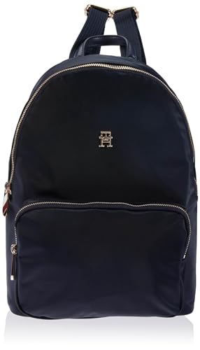 Tommy Hilfiger Damen Poppy TH Backpack AW0AW15641 Rucksäcke, Blau (Space Blue) von Tommy Hilfiger