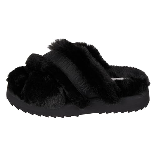 Tommy Hilfiger Damen Premium Strap Home Slipper FW0FW07330 Hausschuhe, Schwarz (Black), 36 EU von Tommy Hilfiger