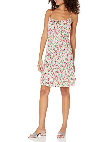 Tommy Hilfiger Damen Printed Woven Floral Mini Dress Cocktailkleid, Whitecap Multi, X-Groß von Tommy Hilfiger
