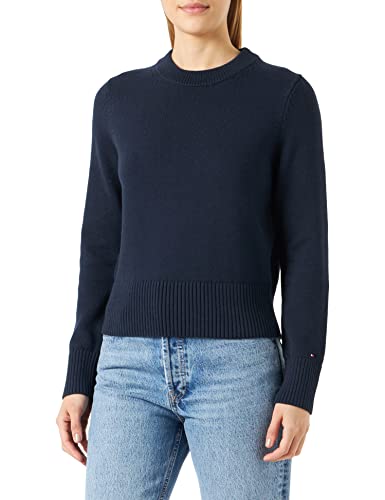 Tommy Hilfiger Damen Pullover 1985 Strickpullover, Blau (Desert Sky), XL von Tommy Hilfiger