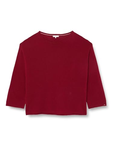 Tommy Hilfiger Damen Pullover Soft Wool Sweater Strickpullover, Rot (Rouge), 50 von Tommy Hilfiger