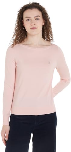 Tommy Hilfiger Damen Pullover Strickpullover, Rosa (Delicate Pink), XL von Tommy Hilfiger