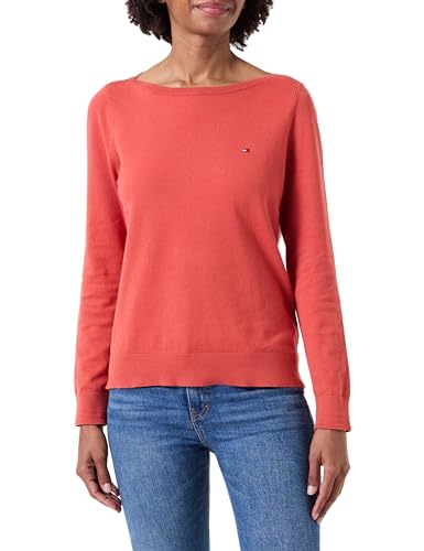 Tommy Hilfiger Damen Pullover Strickpullover, Rot (Terra Red), 3XL von Tommy Hilfiger
