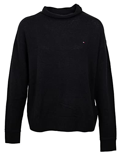 Tommy Hilfiger Damen Pullover Ww0ww35770 Schwarz M von Tommy Hilfiger