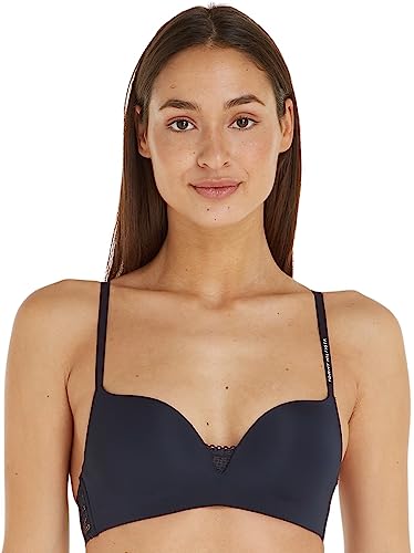 Tommy Hilfiger Damen Push-Up BH ohne Bügel, Blau (Desert Sky), 80A von Tommy Hilfiger