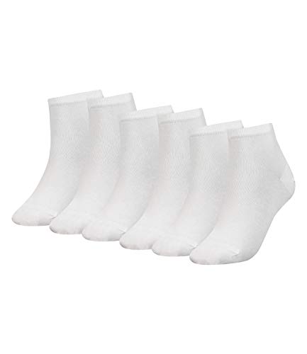 Tommy Hilfiger Damen Quarter Socken Kurzsocken Casual Short Socks 373001001 6 Paar, Farbe:Weiß, Menge:6 Paar (3x 2er Pack), Größe:35-38, Artikel:-300 white von Tommy Hilfiger