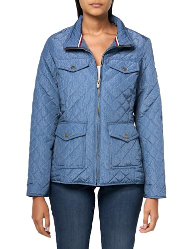Tommy Hilfiger Damen Quilted Fall Fashion, Lightweight Jacket Women Steppjacke, Blau Multi, XL Tommy Hilfiger Damen Quilted Fall Fashion, Lightweight Jacket Women Steppjacke, Blau Multi, XL von Tommy Hilfiger