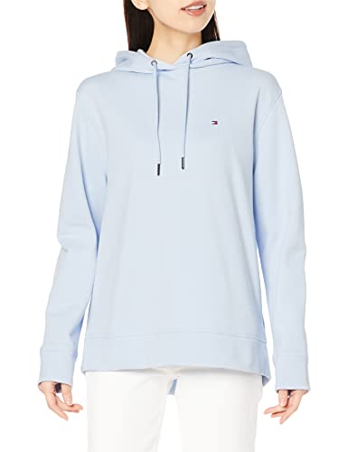 Tommy Hilfiger Damen Regular Hoodie WW0WW32206 Pullover-Kapuzenpulli, Blau (Breezy Blue), XXS von Tommy Hilfiger