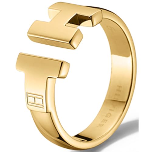 Tommy Hilfiger Damen - Ring 333 Gelbgold Emaille Ringgröße verstellbar - 2700863D von Tommy Hilfiger