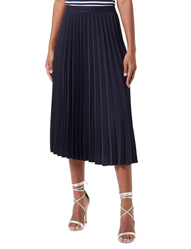 Tommy Hilfiger Damen Rock Fluid Pleated Skirt Midi-Länge, Blau (Desert Sky), 42 von Tommy Hilfiger