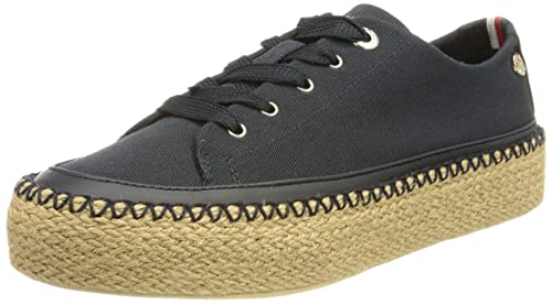 Tommy Hilfiger Damen Rope Vulc Sneaker, Wüstenhimmel, 40 EU von Tommy Hilfiger