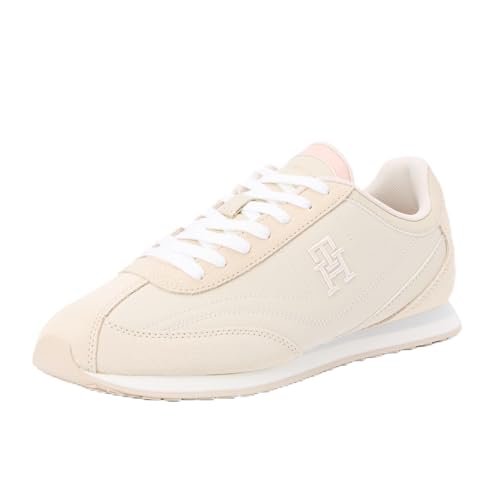 Tommy Hilfiger Damen Runner Sneaker Heritage Low Top, Beige (Classic Beige), 36 von Tommy Hilfiger
