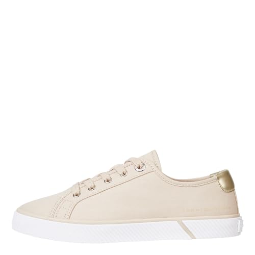 Tommy Hilfiger Damen Vulcanized Sneaker Schuhe, Beige (Misty Blush), 36 EU von Tommy Hilfiger