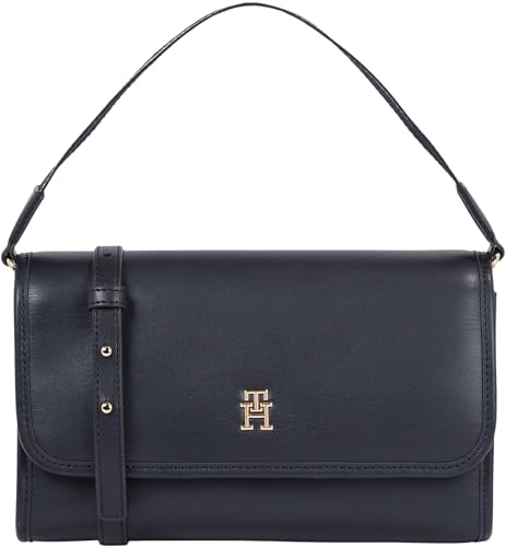 Tommy Hilfiger Damen Schultertasche Klein, Blau (Space Blue), Einheitsgröße von Tommy Hilfiger