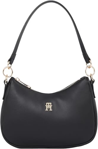 Tommy Hilfiger Damen Schultertasche Poppy Reform Shoulder Bag Handtasche, Schwarz (Black), Einheitsgröße von Tommy Hilfiger