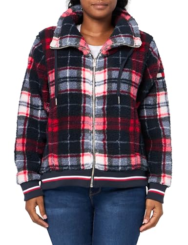 Tommy Hilfiger Damen Sherpa Bomber Jacke, Sky Captain Multi, XS Tommy Hilfiger Damen Sherpa Bomber Jacke, Sky Captain Multi, XS von Tommy Hilfiger