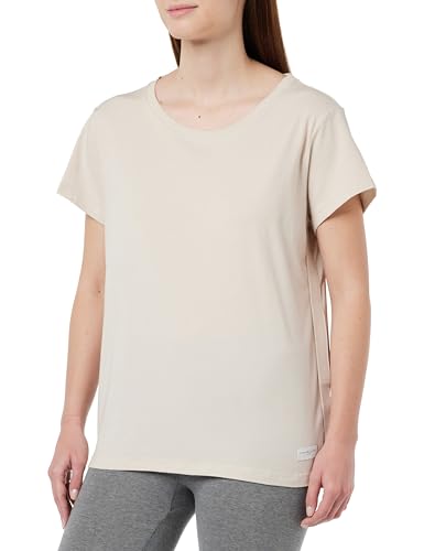 Tommy Hilfiger Damen Short Sleeve UW0UW04873 Kurzarm T-Shirts, Beige (Chasmere Creme), S von Tommy Hilfiger