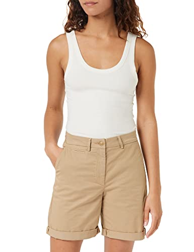 Tommy Hilfiger Damen Shorts Kurz, Beige, 32 von Tommy Hilfiger