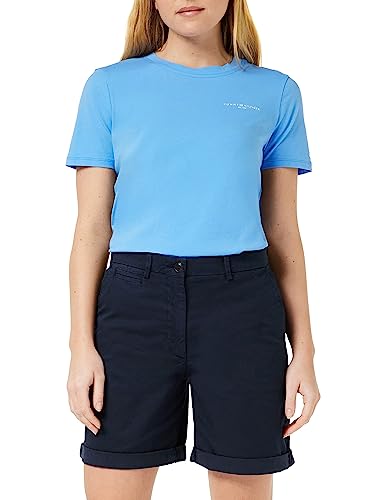 Tommy Hilfiger Damen Shorts Kurz, Blau (Desert Sky), 36 von Tommy Hilfiger