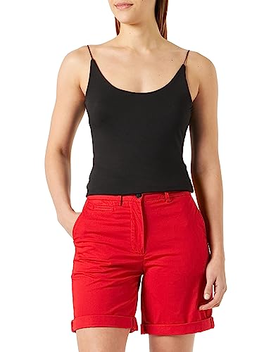 Tommy Hilfiger Damen Shorts Kurz, Rot (Fireworks), 34 von Tommy Hilfiger