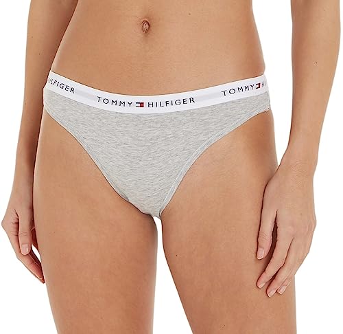 Tommy Hilfiger Damen Slip Unterwäsche, Grau (Light Grey Heather), L von Tommy Hilfiger