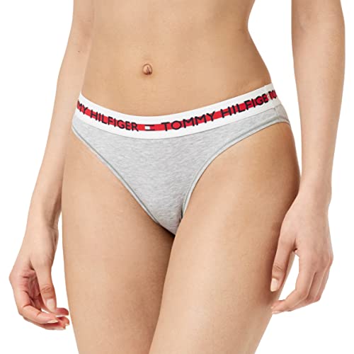 Tommy Hilfiger Damen Slip Unterwäsche, Grau (Mid Grey Heather), L von Tommy Hilfiger