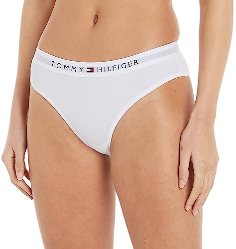 Tommy Hilfiger Damen Slip Unterwäsche, Weiß (White), L von Tommy Hilfiger