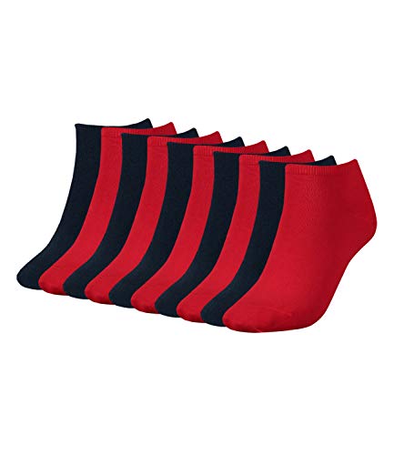 Tommy Hilfiger Damen Sneaker Socken Füßlinge Kurzsocken 343024001 10 Paar, Farbe:Mehrfarbig, Menge:10 Paar (5x 2er Pack), Größe:39-42, Artikel:-684 tommy red von Tommy Hilfiger